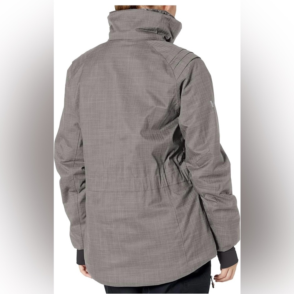 HellyHansen Blanchette Tech Performance SzS Grey WinterParka DoubleCollar NWOT​ - Picture 3 of 15